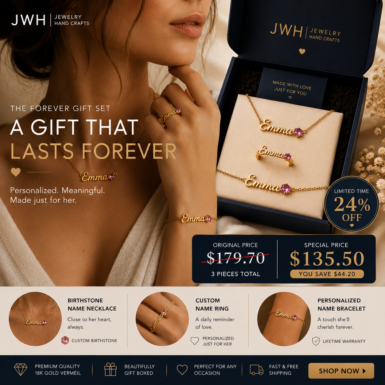 The Forever Gift Set by Jewelry Handcrafts