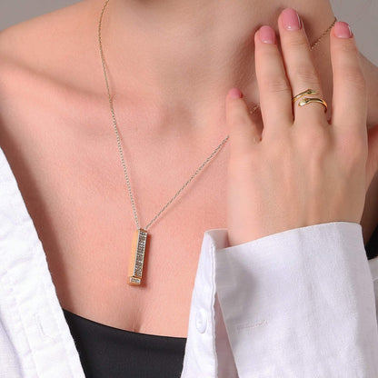 Personalized I Love You Necklace lifestyle view 4