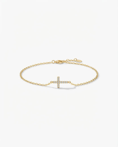 Cross Bracelet - Dainty Faith Jewelry - Elegant Gift for Her