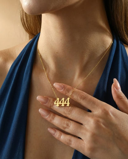 Angel Number Necklace, History Necklace - 925k Sterling Silver