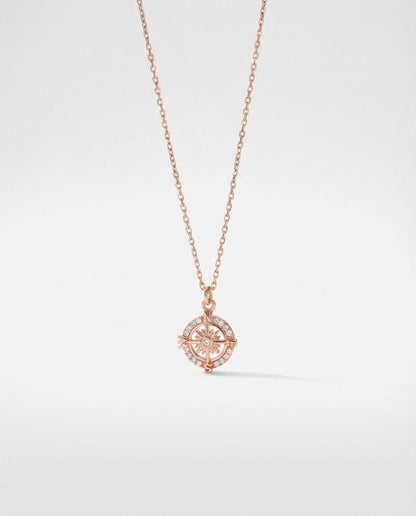 Minimalist Compass Necklace Travel Gift - Travel Jewelry