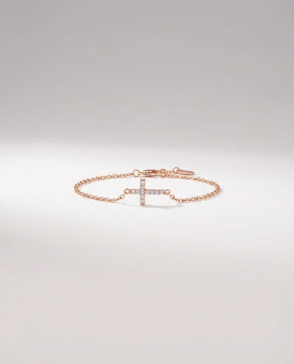 Cross Bracelet - Dainty Faith Jewelry - Elegant Gift for Her