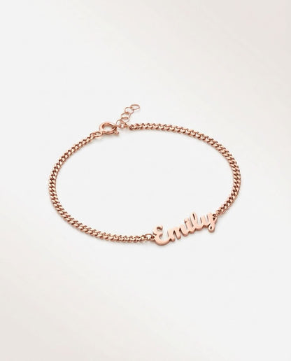 925k Silver Dainty Name Bracelet - Bracelet Jewelry