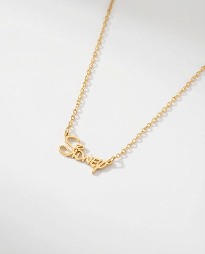 Disney Name Necklace - Custom Letter Jewelry - Personalized Gift for Her - 925k Sterling Silver