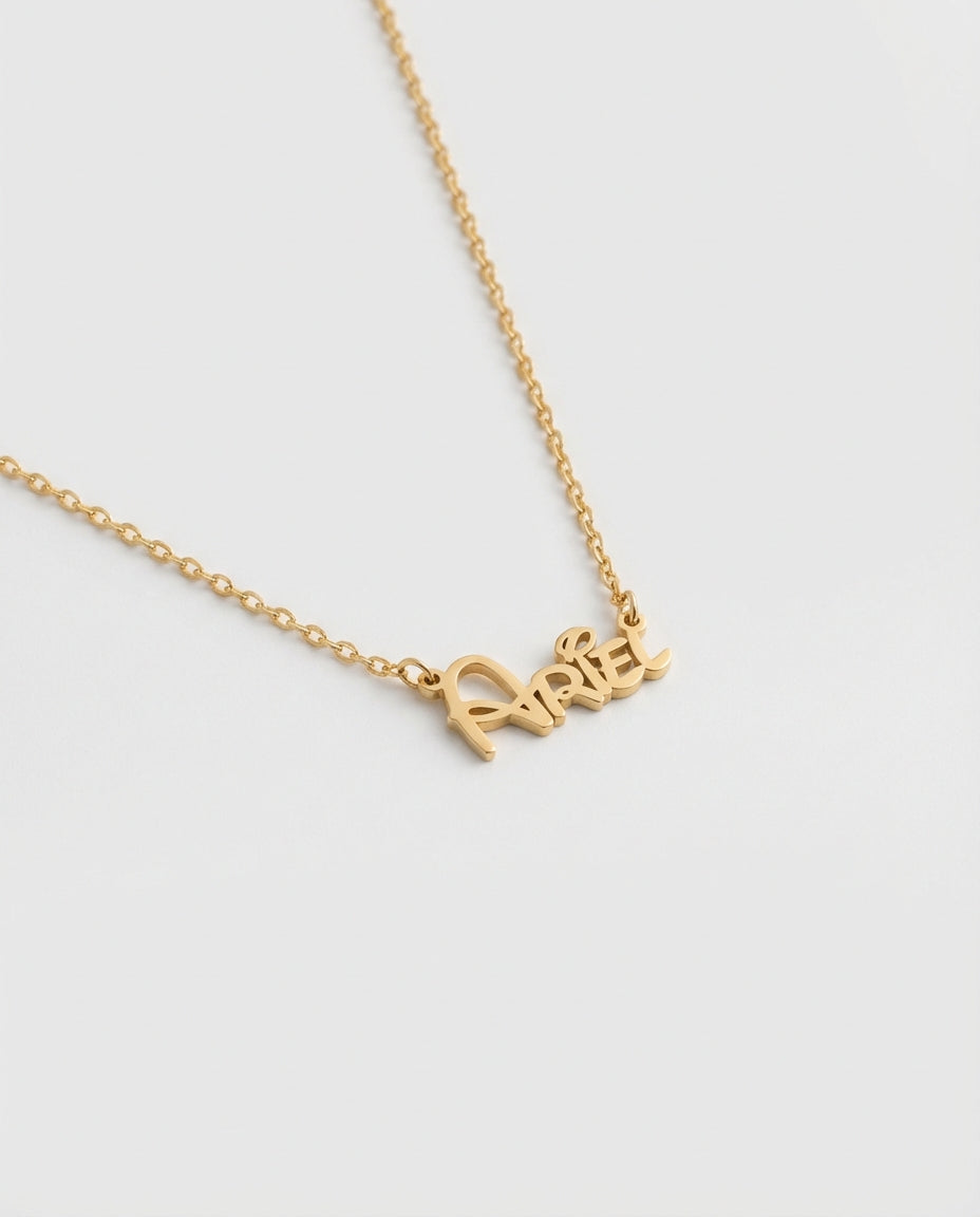 Disney Name Necklace - Custom Letter Jewelry - Personalized Gift for Her - 925k Sterling Silver