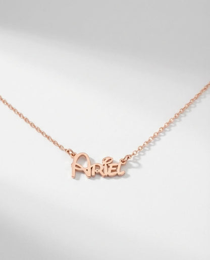 Disney Name Necklace - Custom Letter Jewelry - Personalized Gift for Her - 925k Sterling Silver