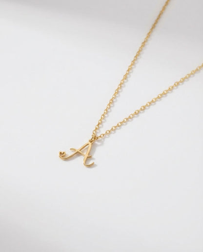Initial Necklace - Letter Pendant Jewelry - Personalized Gift for Her - 925k Sterling Silver