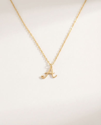 Initial Necklace - Letter Pendant Jewelry - Personalized Gift for Her - 925k Sterling Silver