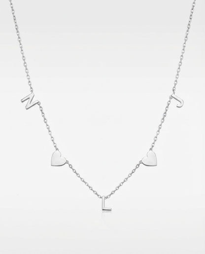 Personalized Gold Name Necklace - Dainty Letter Chain - Custom Jewelry Gift - 925k Sterling Silver