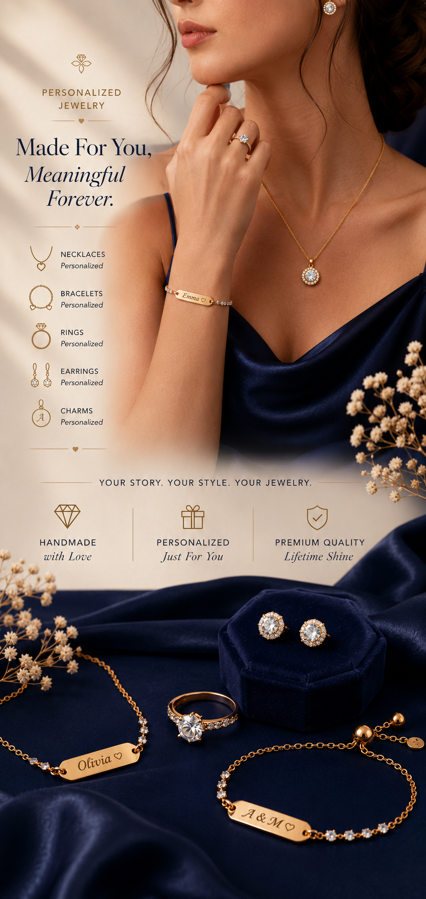 JWH personalized jewelry hero mobile