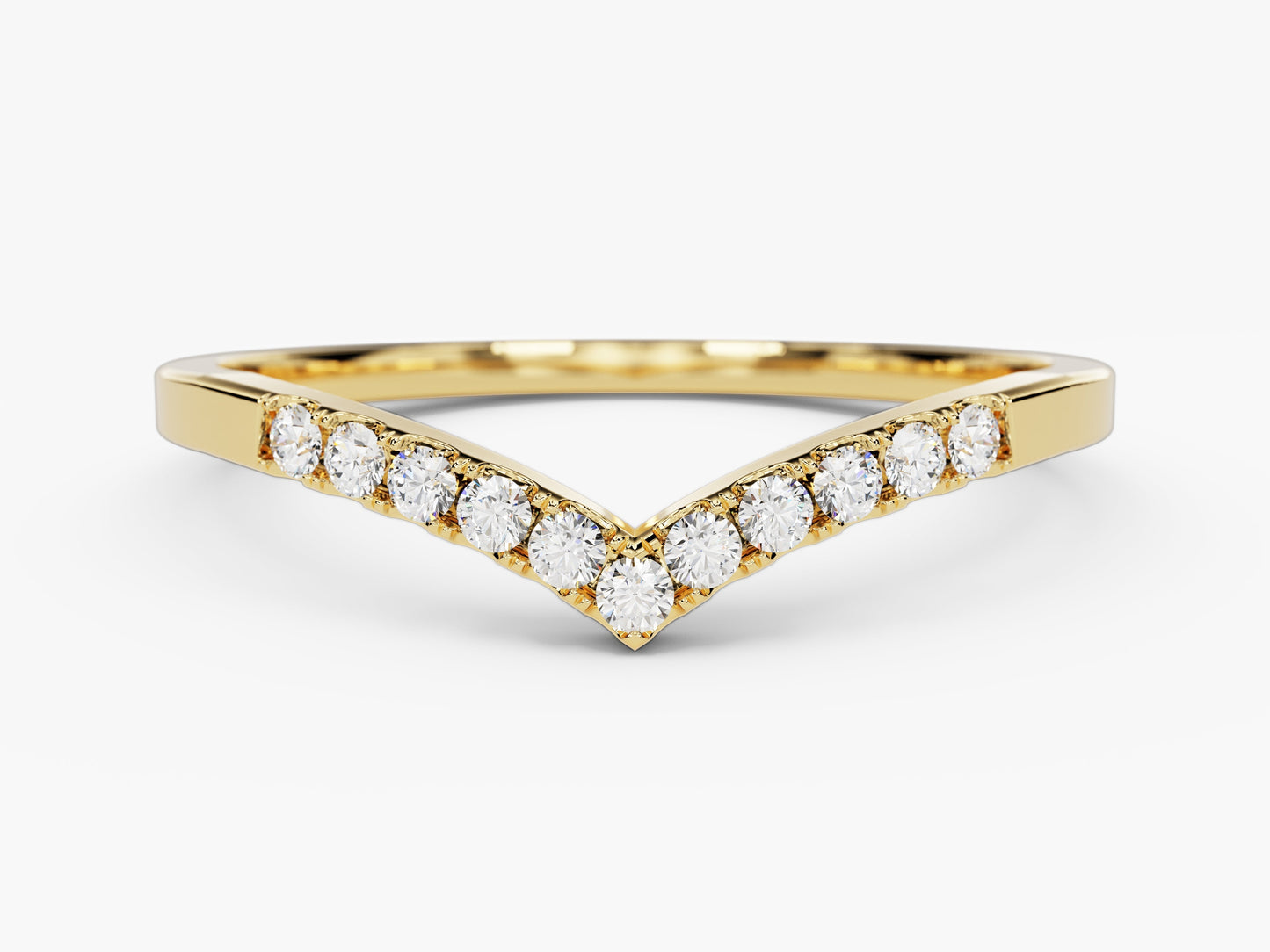V-Shaped Wedding Band