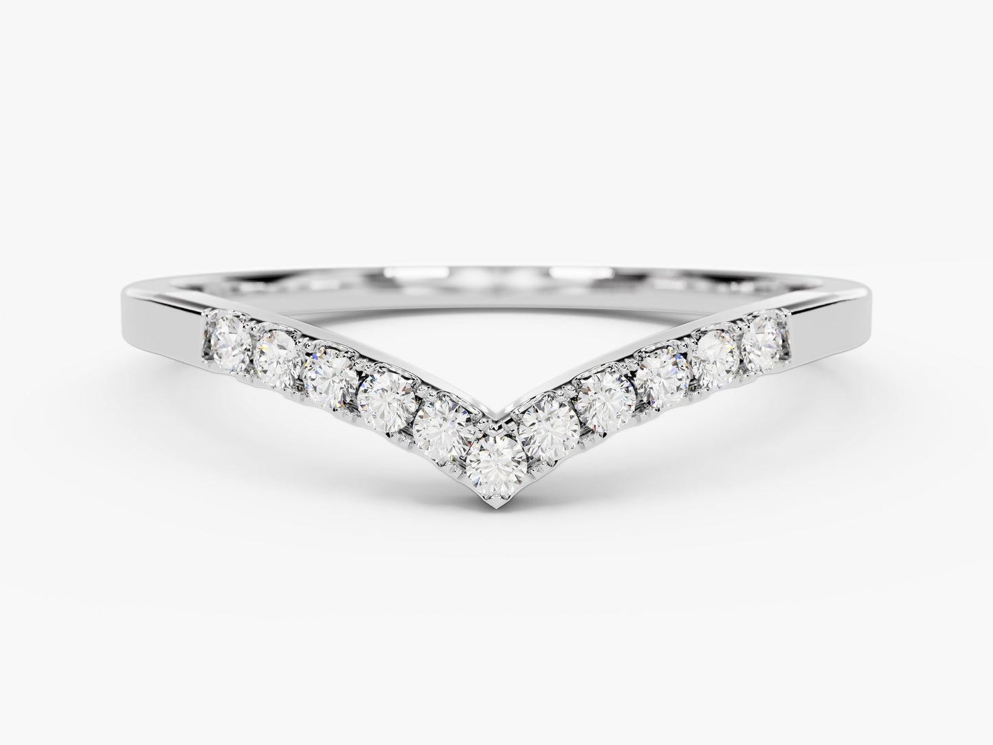 V-Shaped Wedding Band