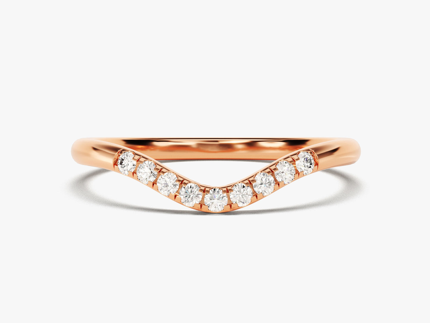 U-Curved Wedding Band