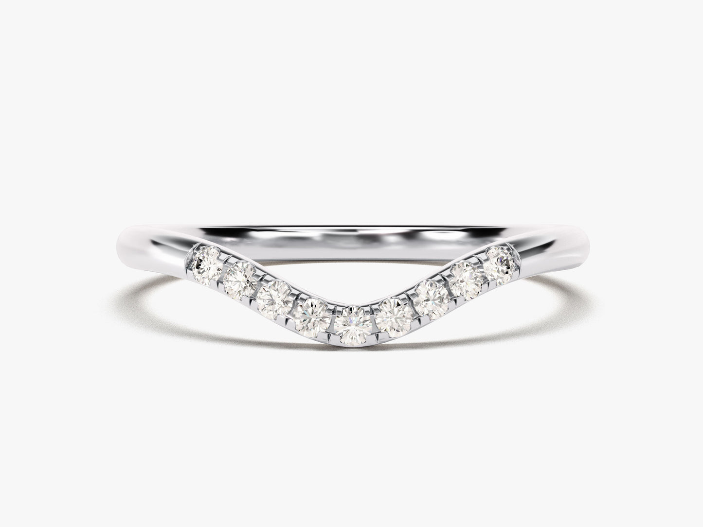U-Curved Wedding Band