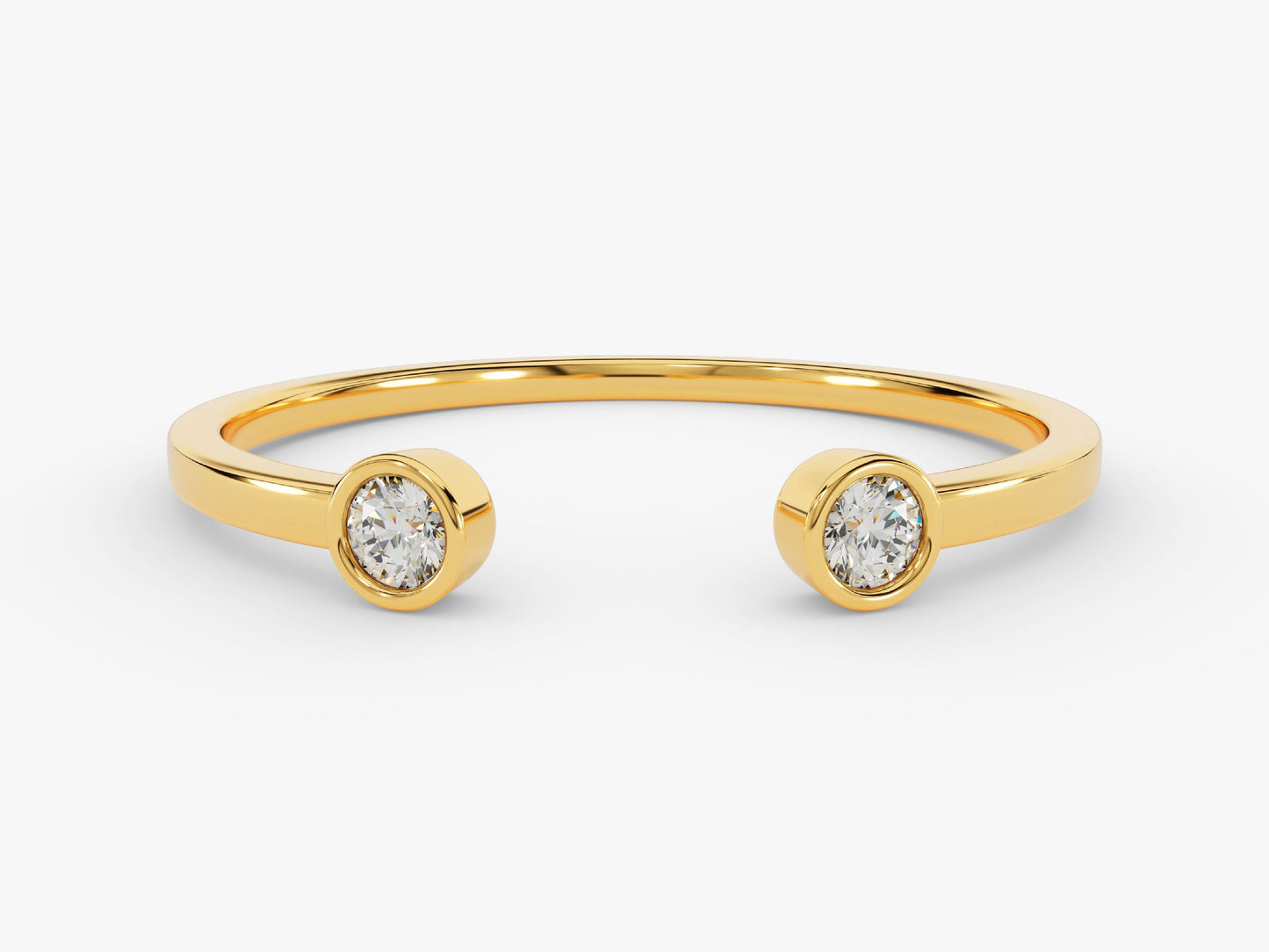 Dual Open Cuff Wedding Band