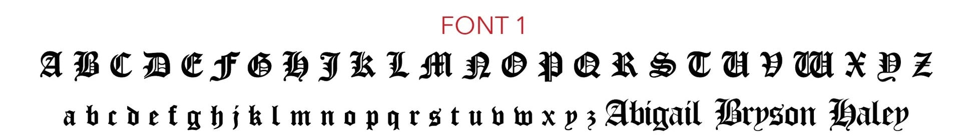Font 01 preview