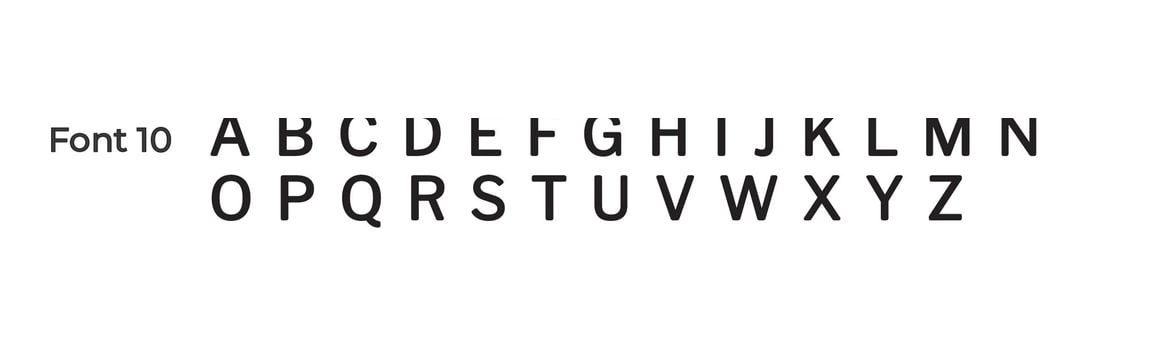 Font 10 preview