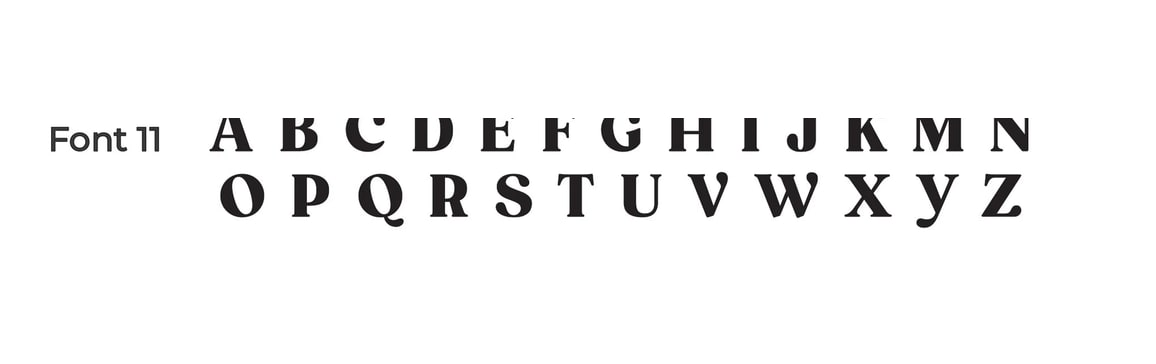 Font 11 preview