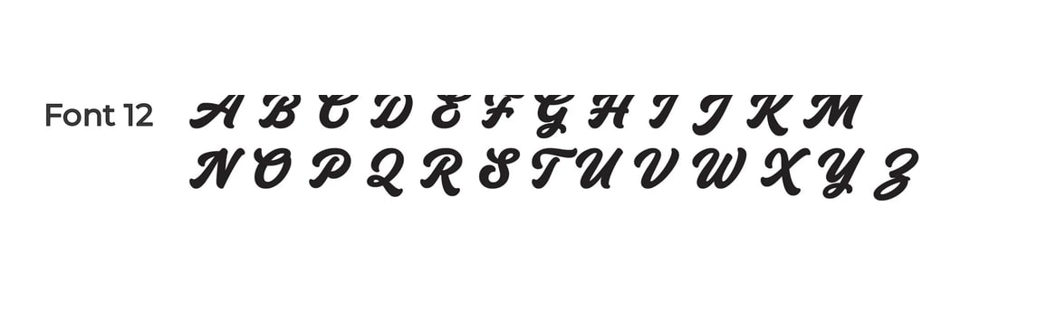 Font 12 preview