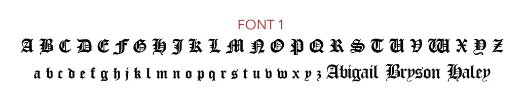 Font 01 preview